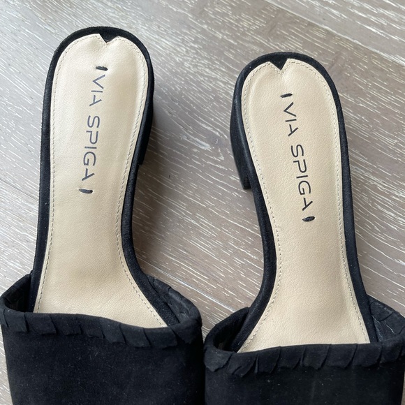 VIA SPIGA black suede shoes - Picture 6 of 8